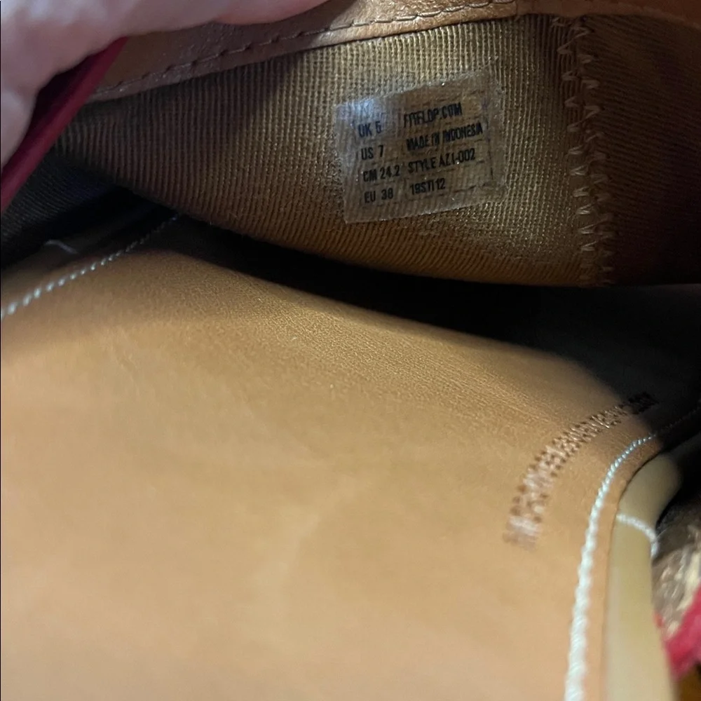 NWOT FitFlop Eloise Espadrille Suede Wedge Slide in Red Size 7 - Picture 11 of 12